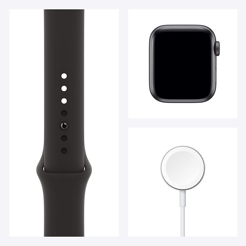 Apple Watch SE (GPS, 40mm) - Space Gray Aluminum Case with Black Sport Band - MKQ13LL/A