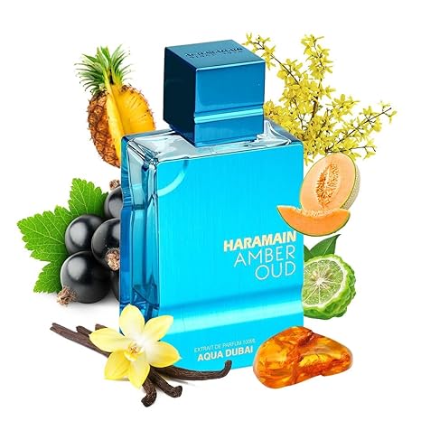 Al Haramain Amber Oud - Aqua Dubai - Cologne for Men and Women - Bergamot, Amber, Musk Fragrances - Long Lasting Perfume for Men and Women - 75ml/100ml