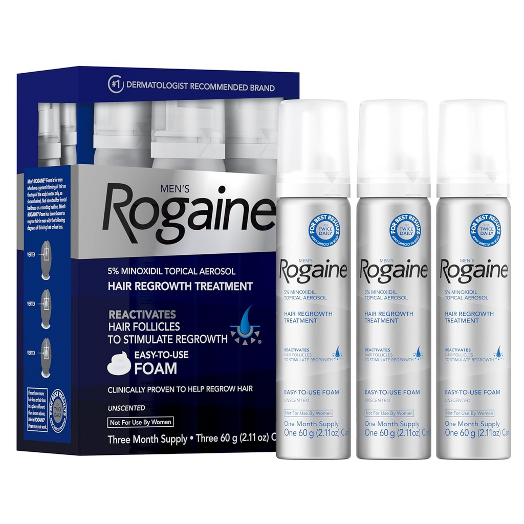 Rogaine Men's Hair Growth Foam with 5% Minoxidil