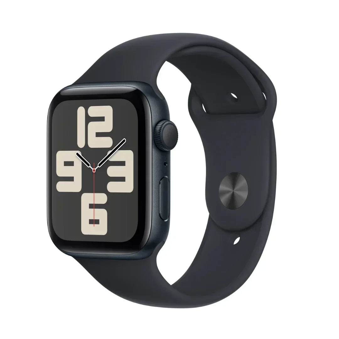 Apple Watch SE (GPS, 44mm) - Space Grey Aluminium Case with Midnight Sport Band - Regular - MKQ63LL/A