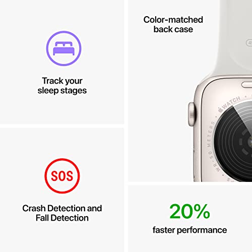 Apple Watch SE 2nd Gen (GPS) 40mm Midnight Aluminum Case with Midnight Sport Band - S/M - MXE73LL/A