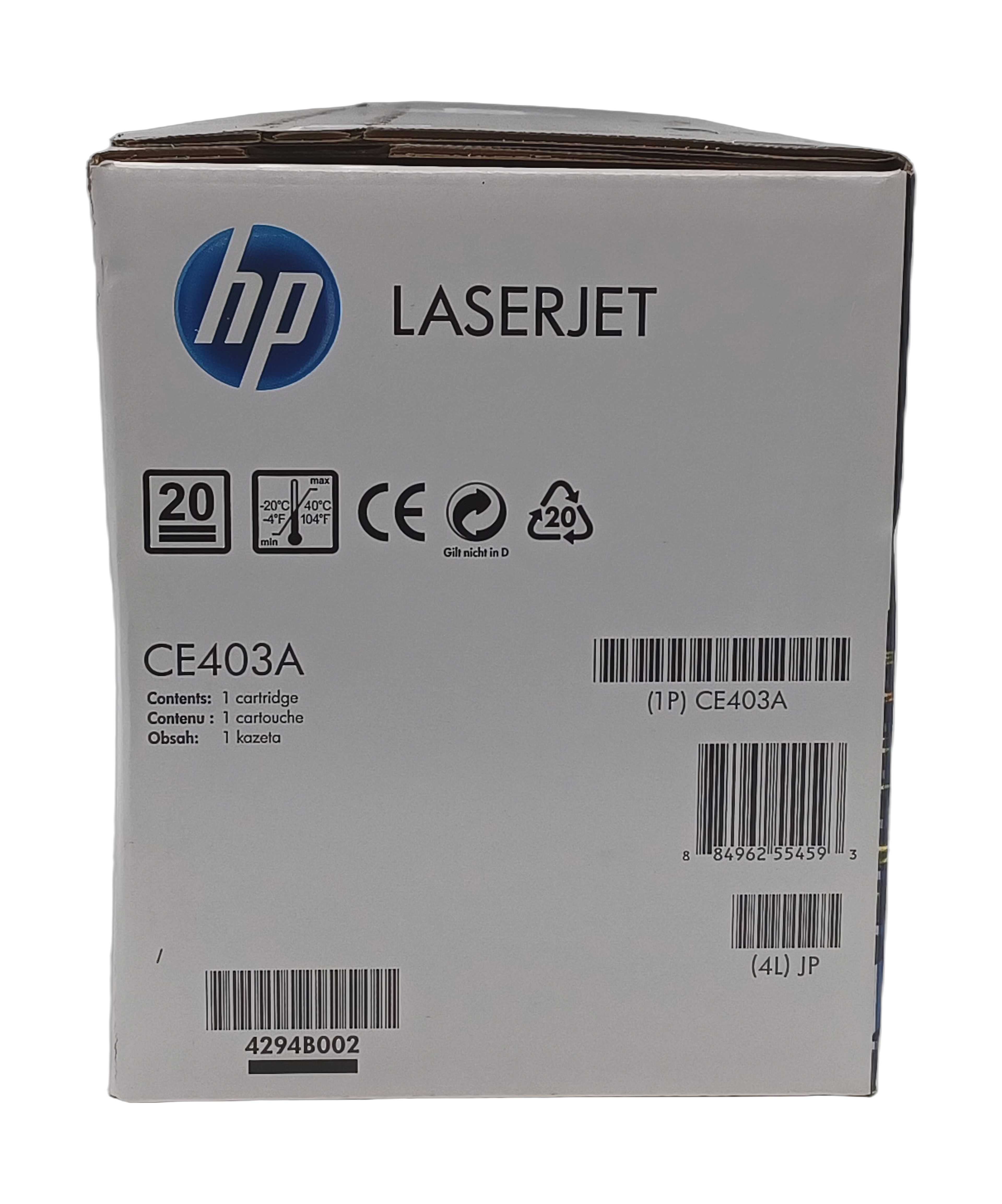 Genuine HP CE403A Magenta Laser Toner Cartidge 507A, Departures Livery