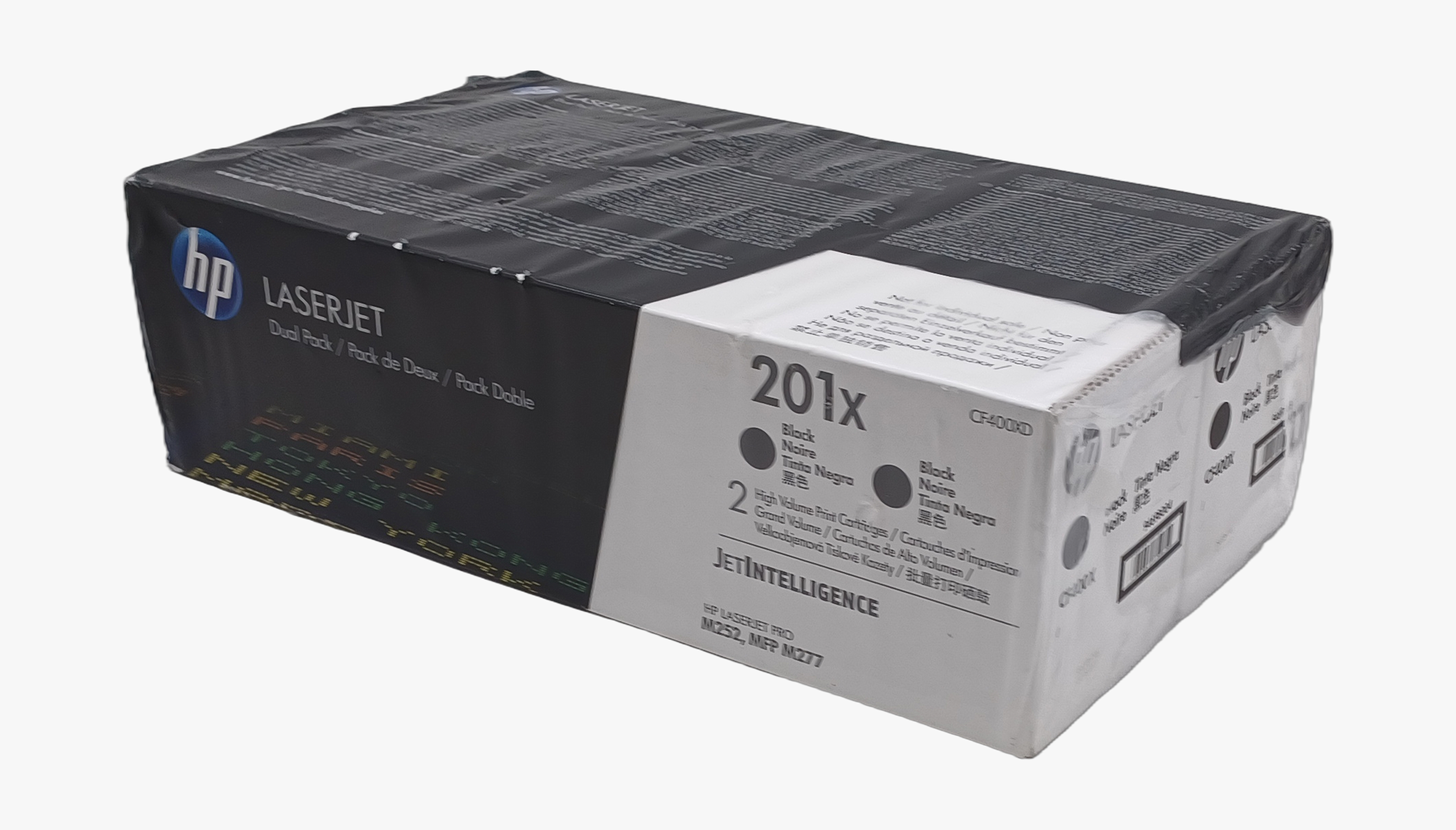 Genuine HP CF400XD 2-Pack High-Yield Black Toner Cartridge 201X, Departures