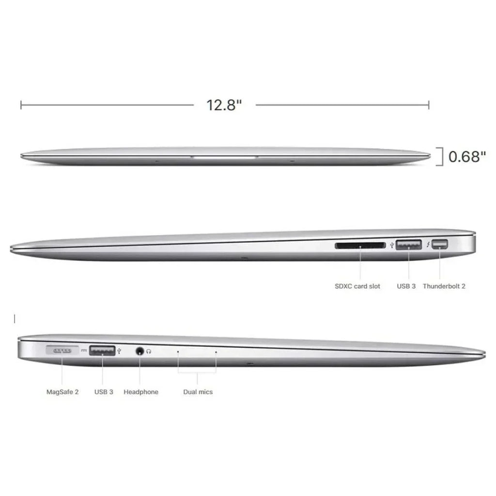 Apple MacBook Air 13" - Intel Core i5 - 8GB RAM - 256GB SSD (2017) - Silver - MQD42LL/A