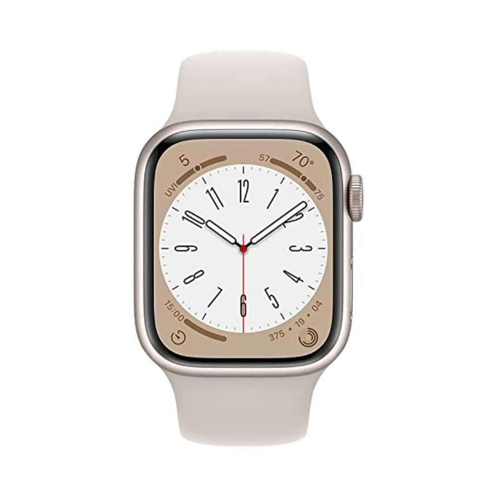 Apple Watch Series 8 (GPS) 45mm Starlight Aluminum Case with Starlight Sport Band ? S/M ? MNUP3LL/A