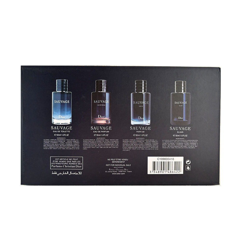Christian Dior Sauvage Set - 4×30ml - Birthday, Valentine's Day, Anniversary, Holiday, Wedding Gift Set