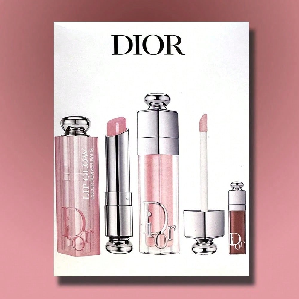 Christian Dior Addict Essentials Lip Glow, Lip Maximizer & Mini Lip 3 Piece Set 001 Pink