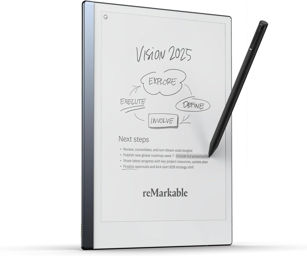 reMarkable 2 - 10.3 Paper Tablet with Marker Plus and Polymer Weave Folio - Gray