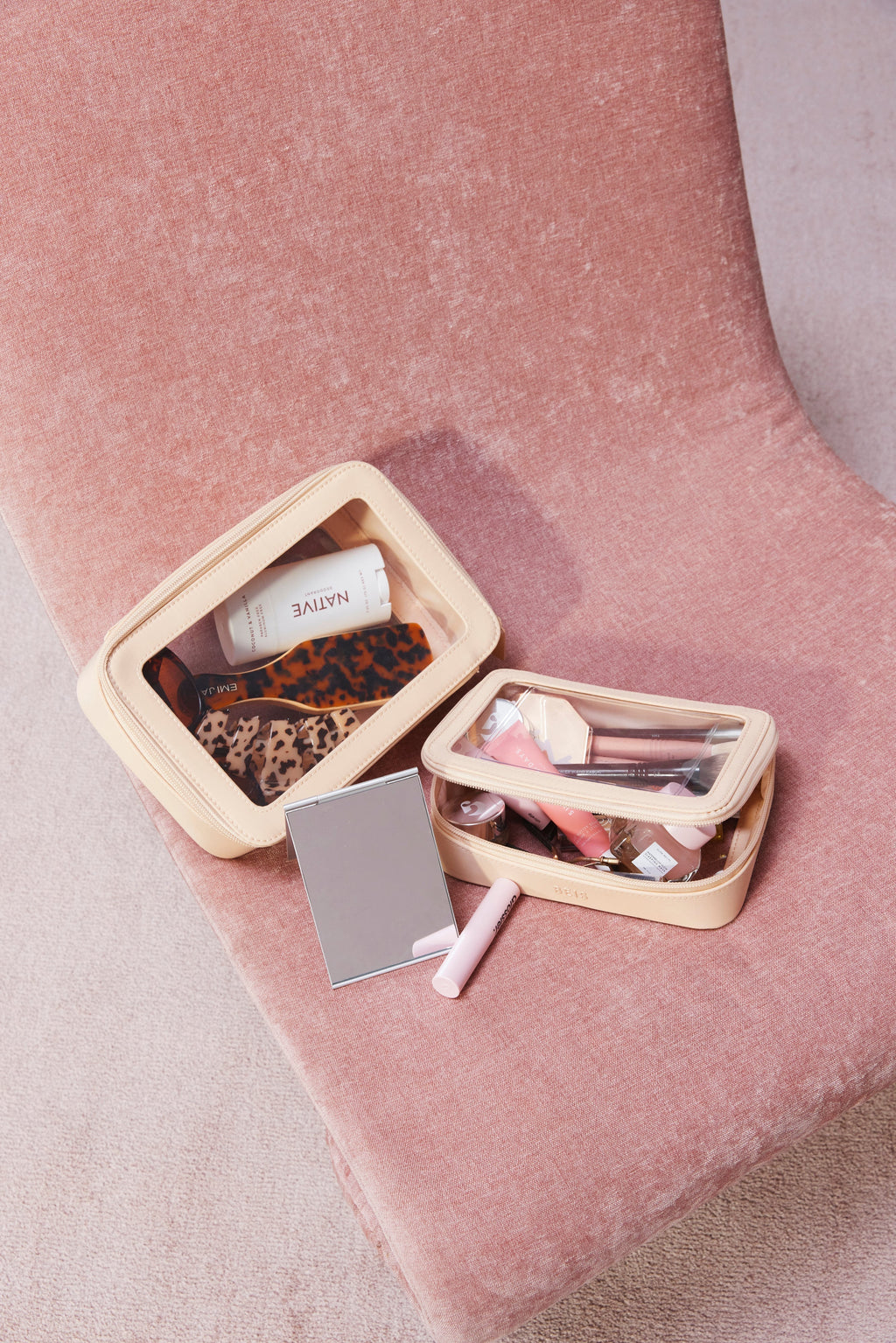 Resale The In Flight Cosmetic Set in Beige
