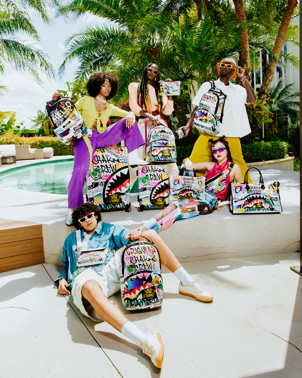 CREATE ANOTHER DAY SHARKNAUTICS HARDSHELL CARRY-ON LUGGAGE