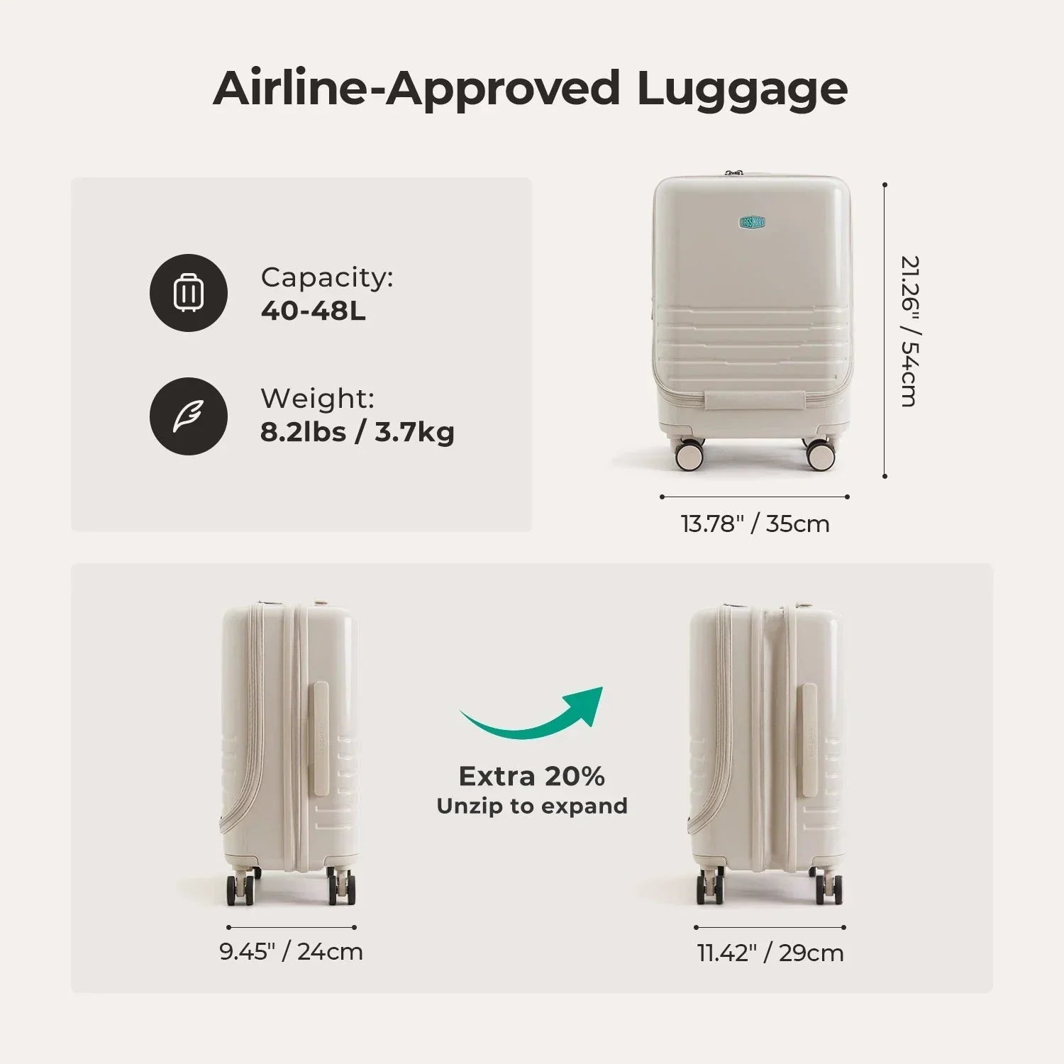 Getaway 20'' Carry-on: Front-Opening
