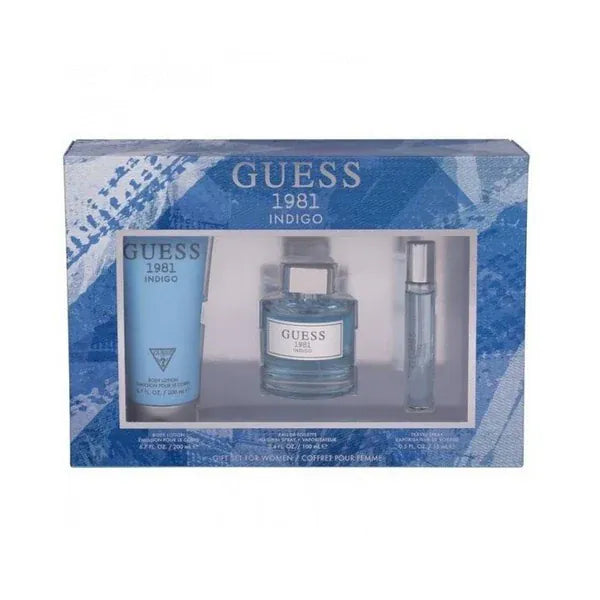 Guess 1981 Indigo Men’s Perfume/Cologne For Men Eau de Toilette 3.4 oz / Gift Set 3.4 oz Edt