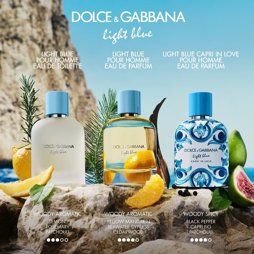 Dolce&Gabbana Light Blue Pour Homme Eau De Parfum 3.3 oz