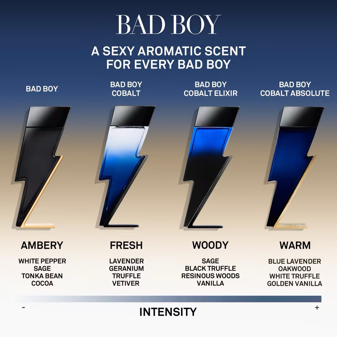 Carolina Herrera Bad Boy Cobalt Absolute Eau de Parfum 3.4 oz