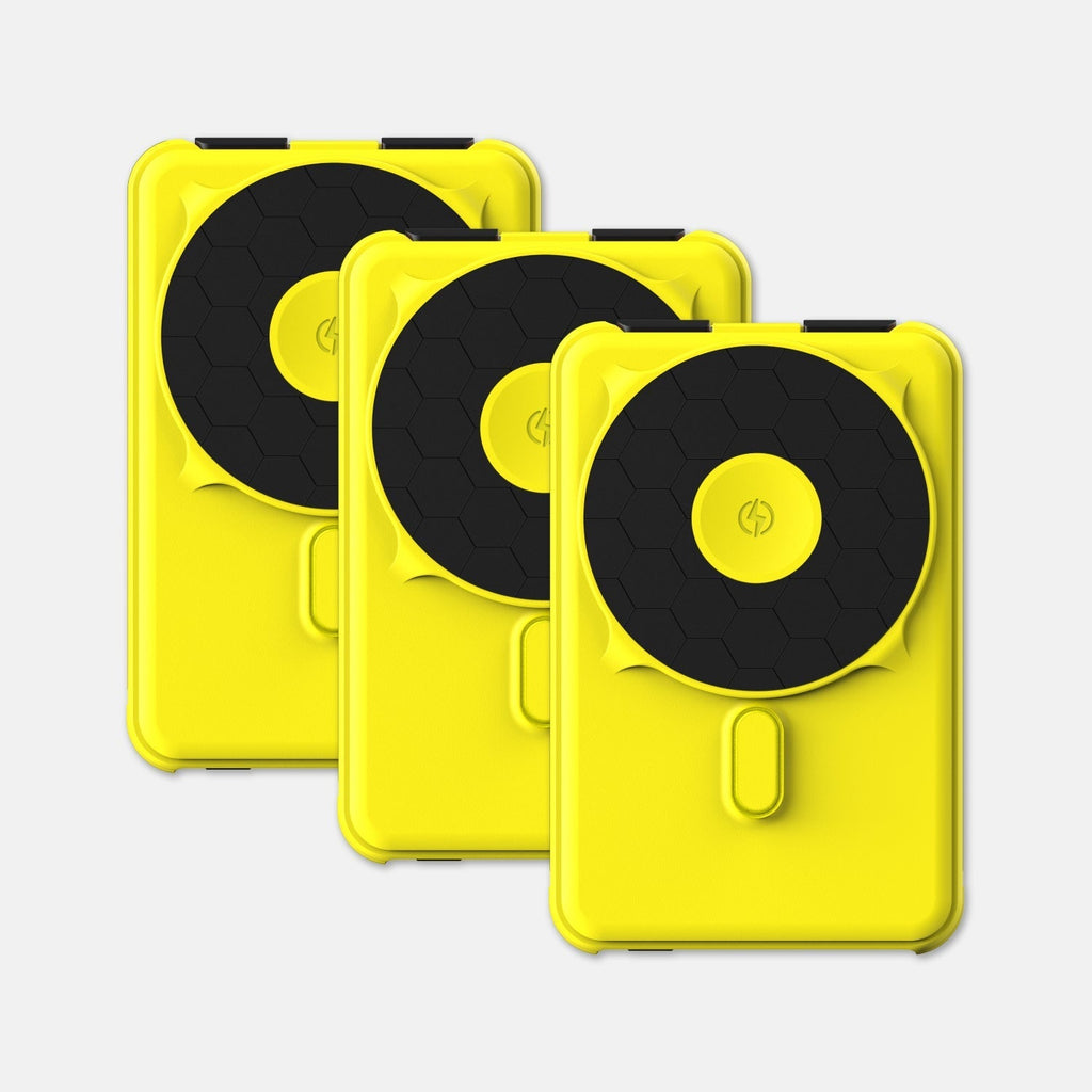 Magnetic Power Bank Bundle (3-Pack) - Hyper Lime