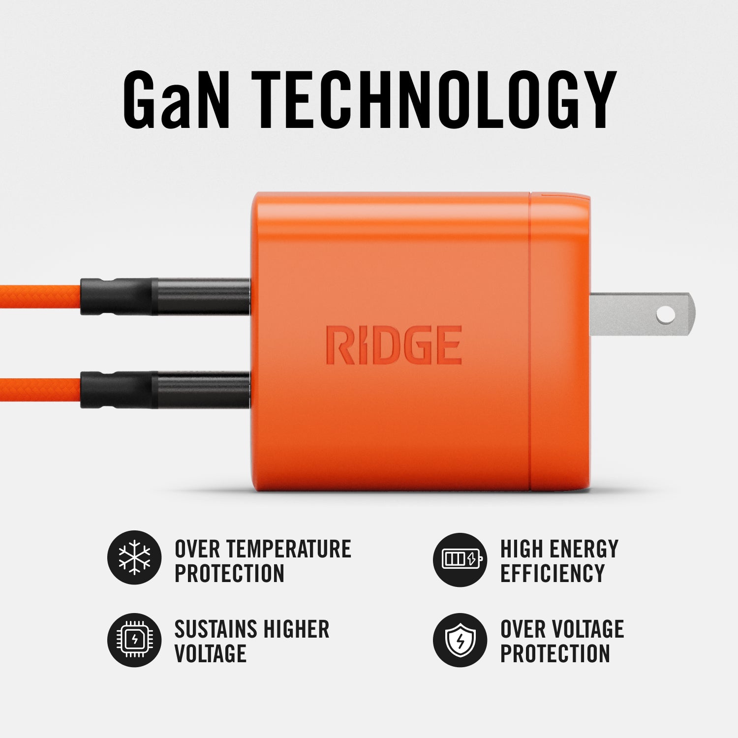 45W Power Adapter Kit - Basecamp Orange