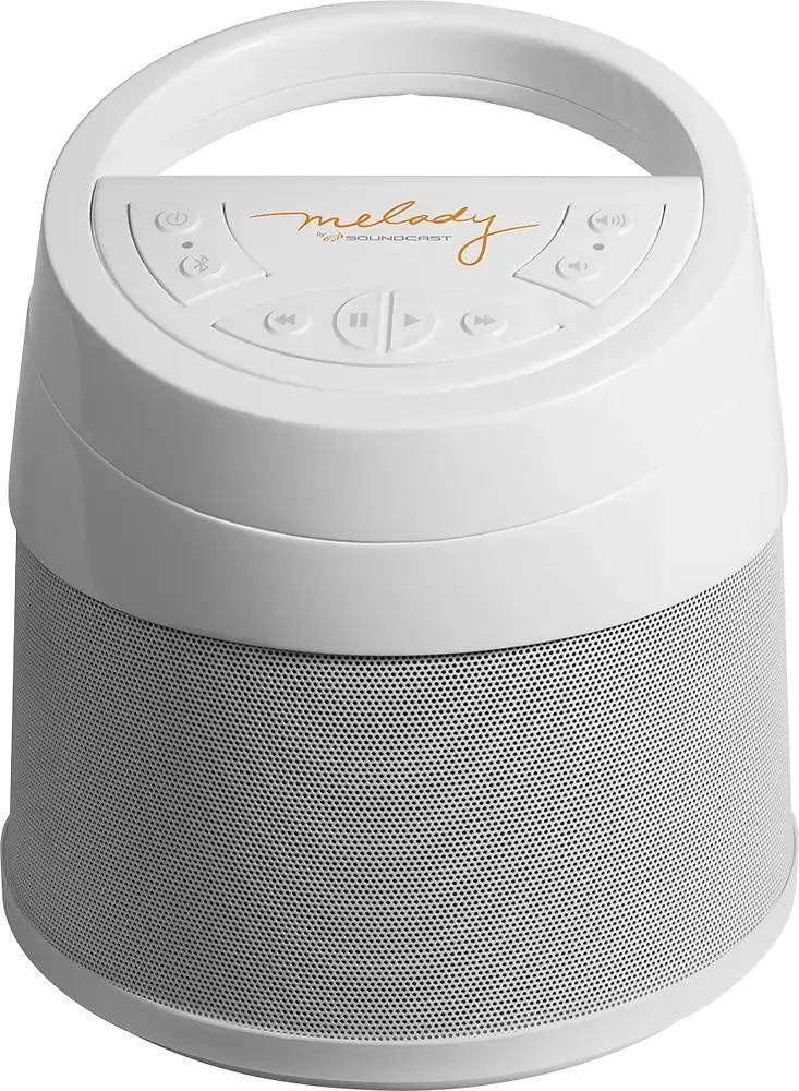 Soundcast Melody Portable Bluetooth Speaker Receiver - White - MLD414
