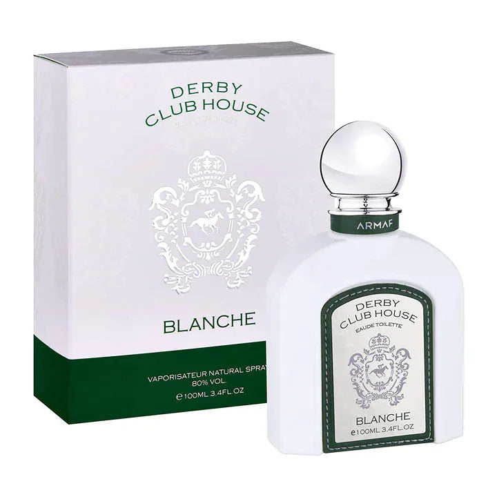 Armaf Derby Club House Blanche  Men’s Perfume/Cologne For Men Eau de Toilette 3.4 Oz Edt