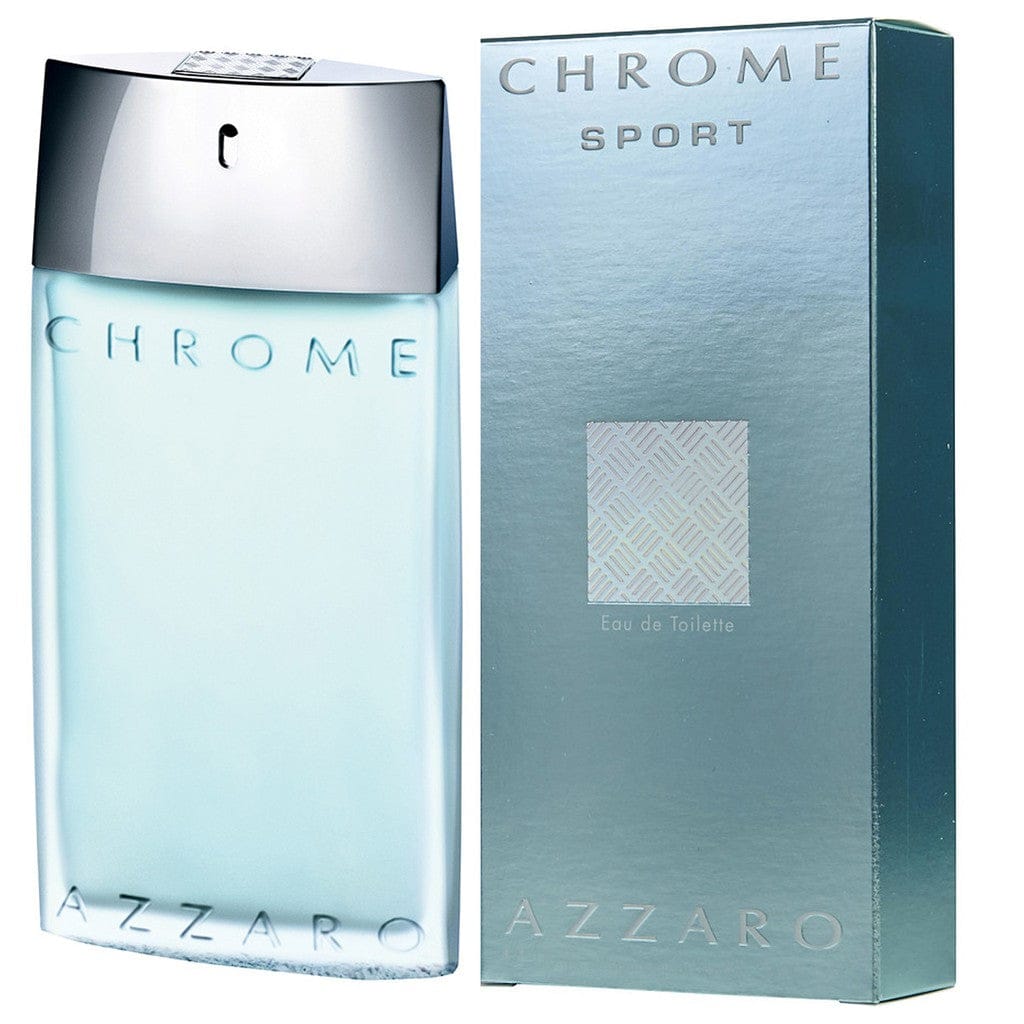 Azzaro Chrome Sport Cologne For Men Eau De Toilette Spray 3.3 Oz