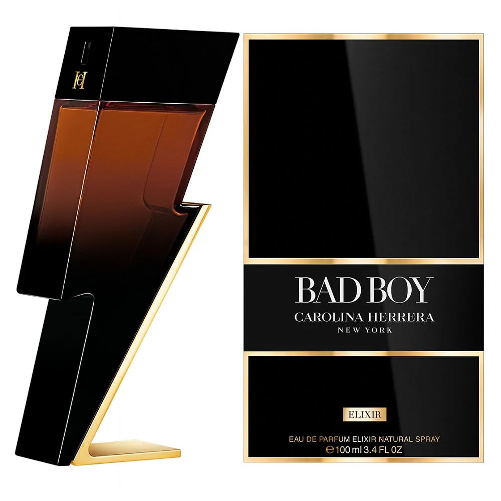 Carolina Herrera Bad Boy Elixir Eau de Parfum with Woody Leather - 100ml/3.4oz