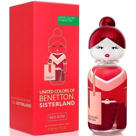 Benetton Colors Sisterland Red Rose Woman Pink Women’s Perfume/Cologne For Women Eau de Toilette 2.7 oz Edt