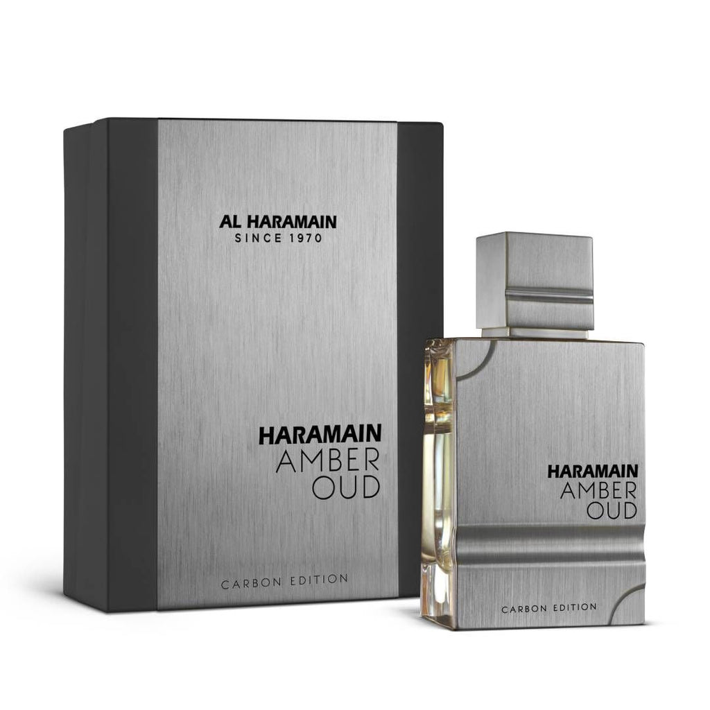 Al Haramain Amber Oud Carbon Edition Eau De Parfum Spray - Long-Lasting Men’s Cologne, Woody Aromatic Arabian Perfume with Premium Arabic Fragrance for Men-2oz/60ml
