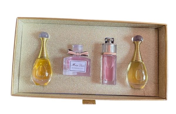 Christian Dior Parfum Miniature Frangrances  - 4x5ml - Birthday, Valentine's Day, Anniversary, Holiday, Wedding Gift Set
