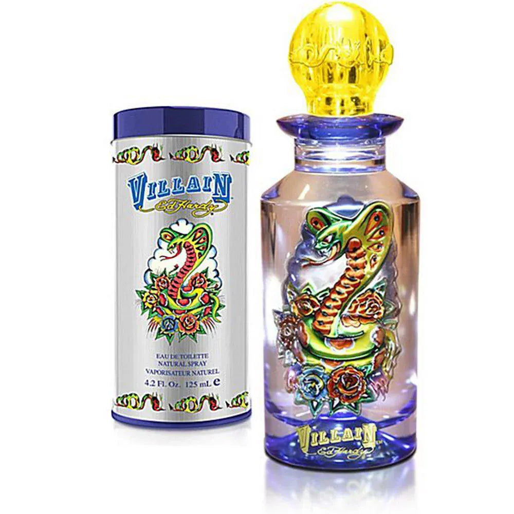 Ed Hardy Villain for Men Men’s Perfume/Cologne For Men Eau de Toilette 4.2 oz Edt