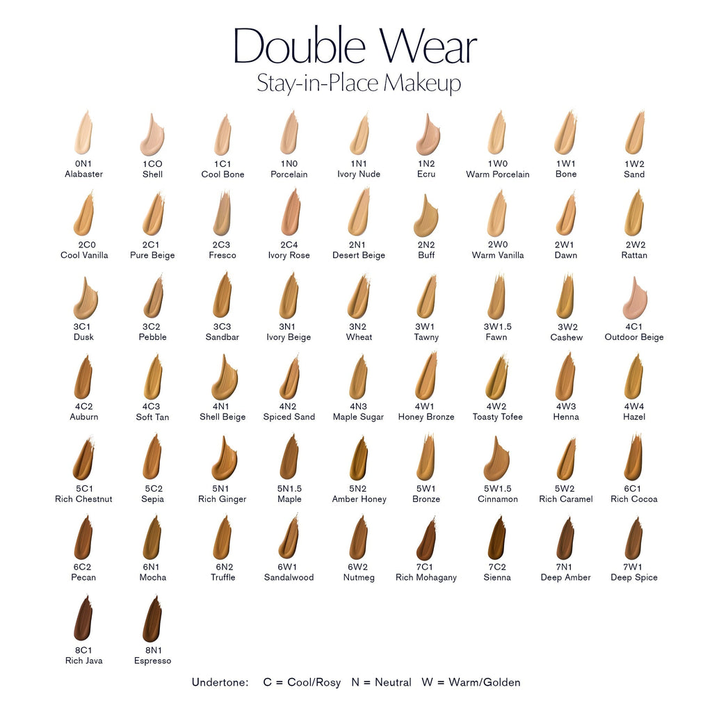 Estee Lauder Double Wear Stay In Place Makeup SPF 10 Liquid Foundation- (No. 82 Warm Vanilla)
