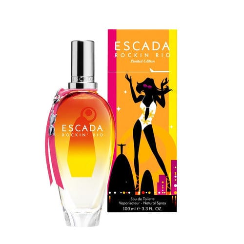 Escada Rock In Rio Limited Edition Perfume For Women Eau De Toilette 3.3 Oz / Gift Set 1.6 Oz Edt