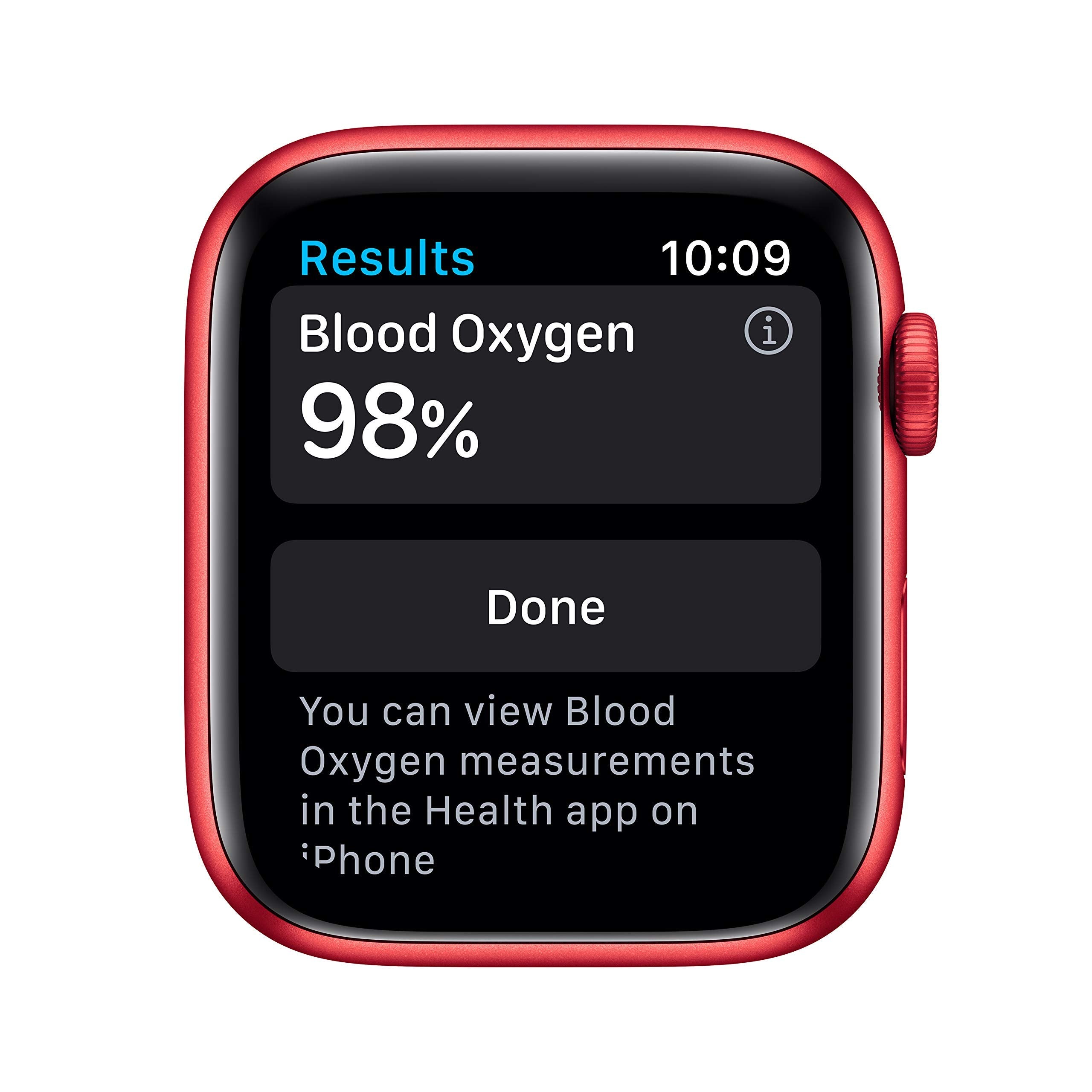 Apple Watch Series 6 GPS 44mm RED Aluminum Case with Band-Red - M00M3LL/A