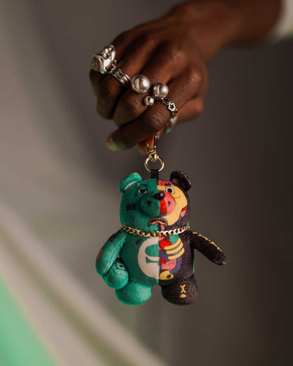LIL X-RAY BEAR KEYCHAIN