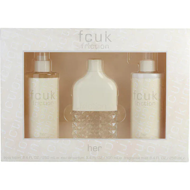 French Connection FCUK Friction Her For Women/Cologne For Women Eau de Parfum 3.4 Oz / Gift Set 3.4 Oz Edp