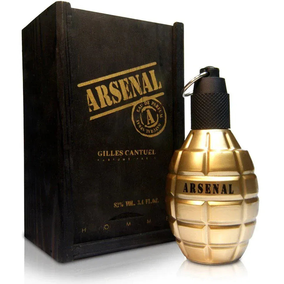 Gilles Cantuel Arsenal Gold Men’s Perfume/Cologne For Men Eau de Toilette 3.4 oz Edt