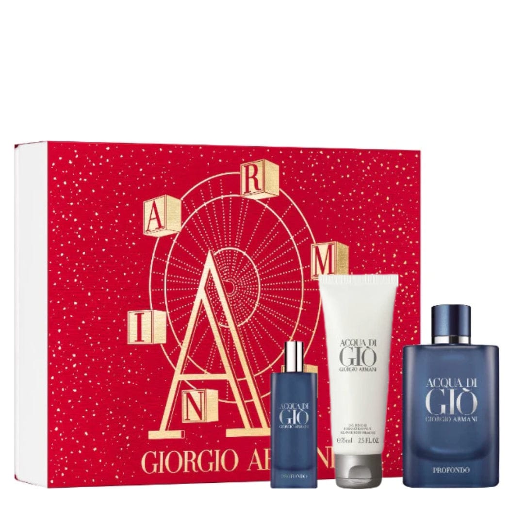 Giorgio Armani Acqua Di Gio Profondo Men's Perfume/Cologne For Men Eau De Parfum 1.4 oz / 1.6 oz / 2.5 oz / 3.3 oz / 4.2 oz / 6.8 oz / Gift set 4.2 oz / Refill 5.2 oz Edp