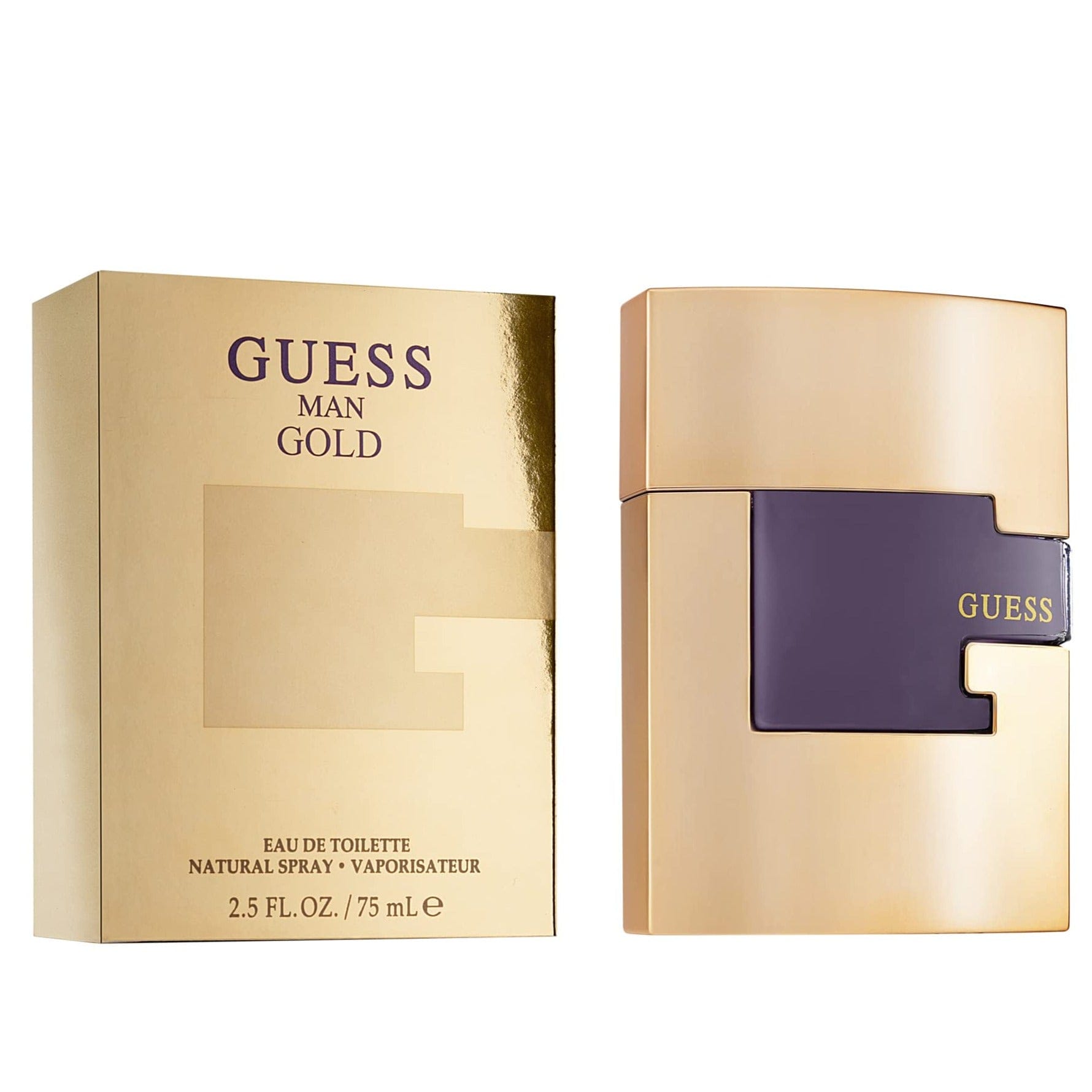 Guess Gold Man Men’s Perfume/Cologne For Men Eau de Toilette 2.5 oz / Gift Set 2.5 oz Edt