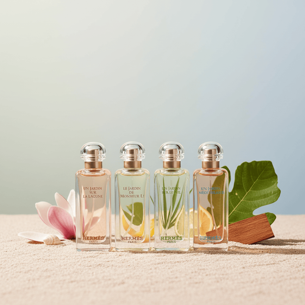 Hermes Un Jardin Gift Set Miniature Collection 4x0.25 oz
