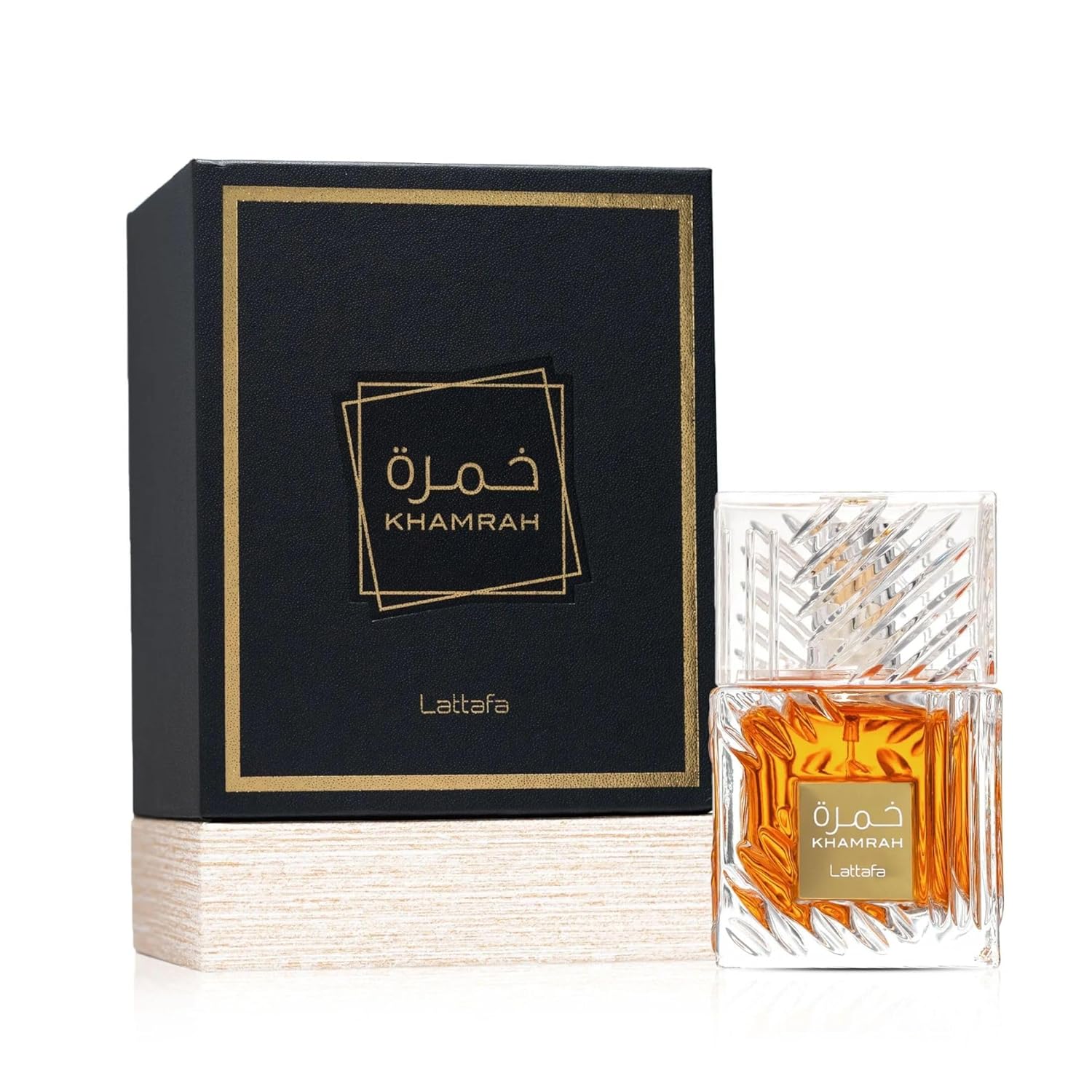 Lattafa Khamrah Eau De Parfum  - Long-Lasting Arabic Perfume for Men & Women -Spicy, Sweet & Woody Scent -100ml/3.4 Fl Oz