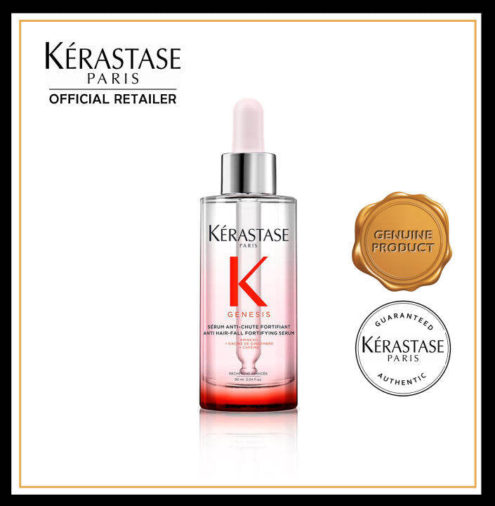 Kerastase Genesis Hair Serum | Daily Strengthening Treatment for Weak or Damaged Hair | Nourishes and Reinforces Hair | Anti-Breakage | Silicone-Free | For Weakened Hair | Serum Fortifiant 30ml