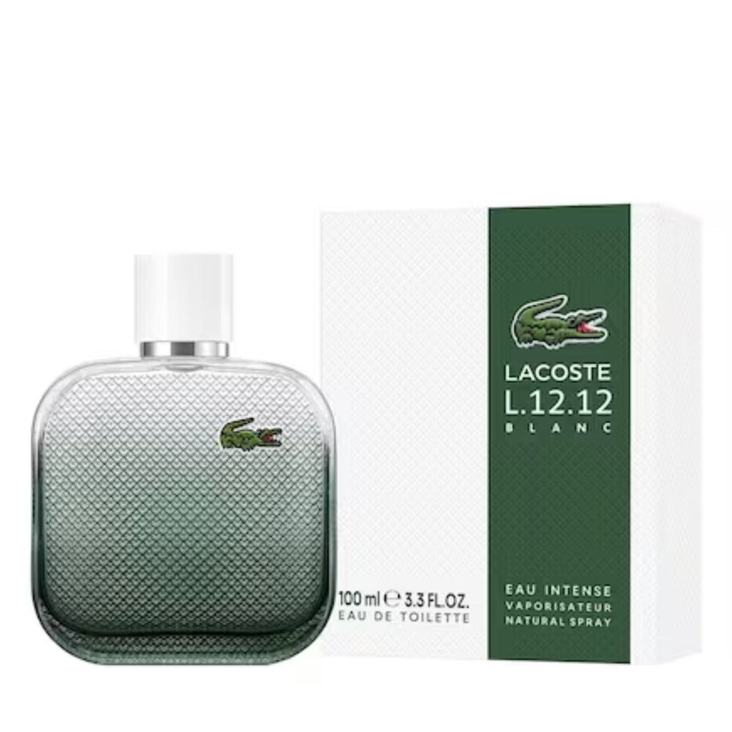 Lacoste Eau de Lacoste L.12.12. Blanc Eau Intense Men’s Perfume/Cologne For Men Eau de Toilette 3.4 oz Edt