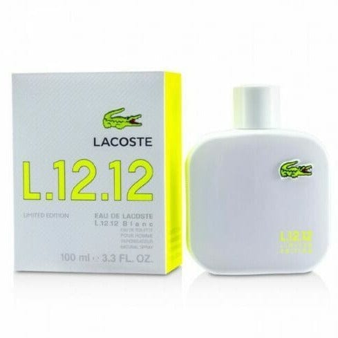 Lacoste Eau de Lacoste L.12.12 Blanc Neon Men’s Perfume/Cologne For Men Eau de Toilette 3.4 oz Edt