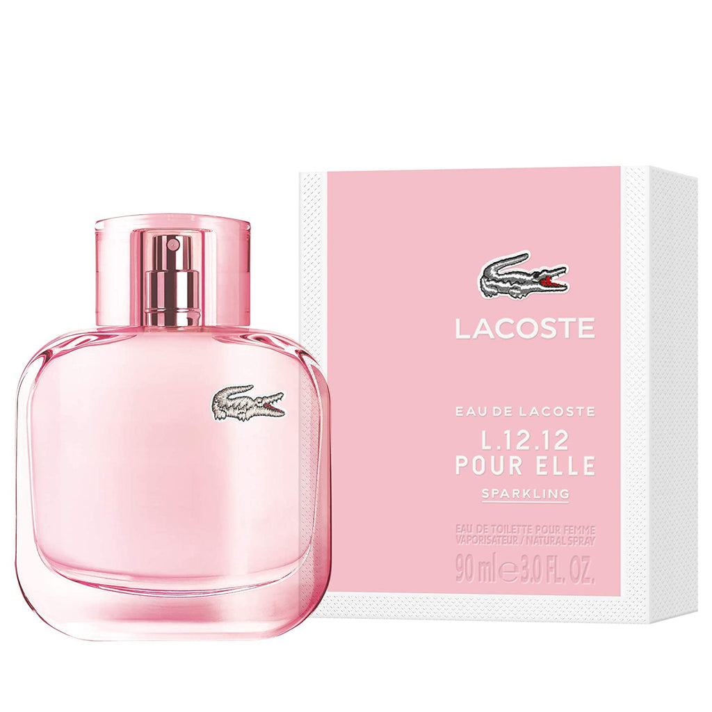 Lacoste L.12.12 Pour Elle Sparkling Perfume For Women Eau De Toilette 3.0 Oz