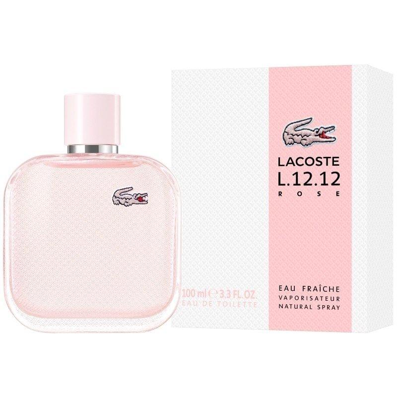 Lacoste L.12.12 Rose Fraiche Women's Perfume/Cologne For Women Eau de Toilette 3.3 oz Edt
