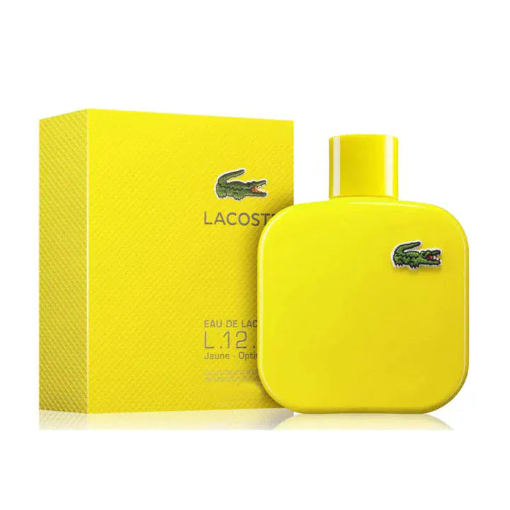Lacoste L.12.12 Yellow Jaune Men’s Perfume/Cologne For Men Eau de Toilette 1.6 oz Edt