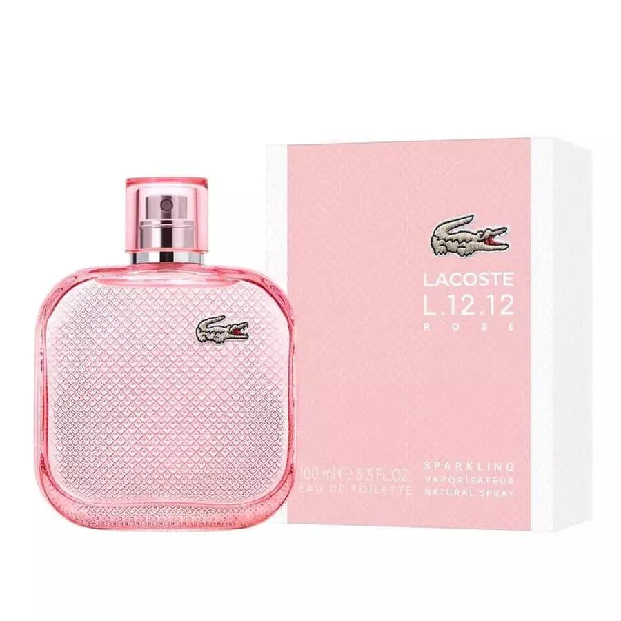 Lacoste Ladies L.12.12 Rose Sparkling Women’s Perfume/Cologne For Women Eau de Toilette 3.3 oz Edt