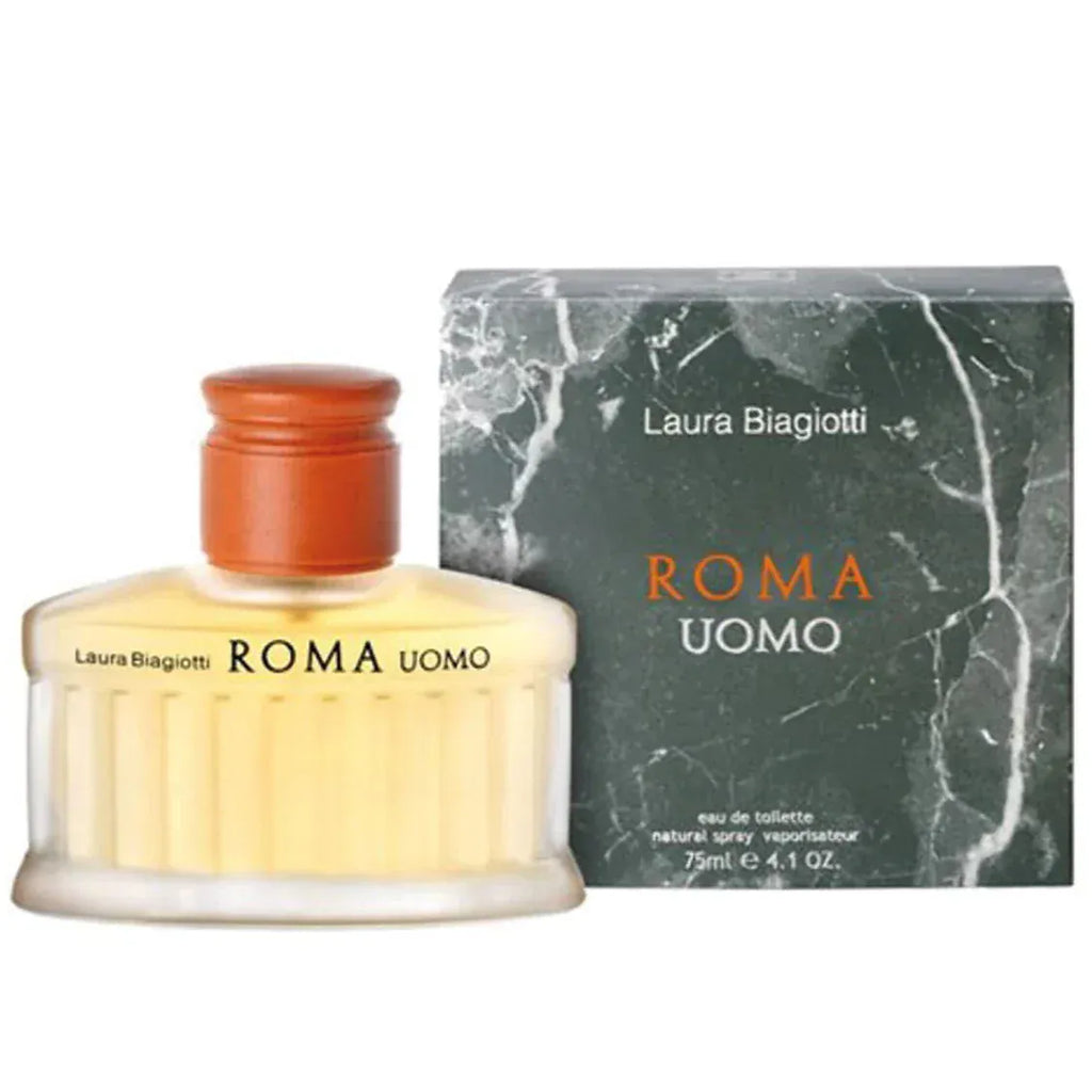 Laura Biagiotti Roma Uomo Men’s Perfume/Cologne For Men Eau de Toilette 2.5 oz / 4.2 oz Edt
