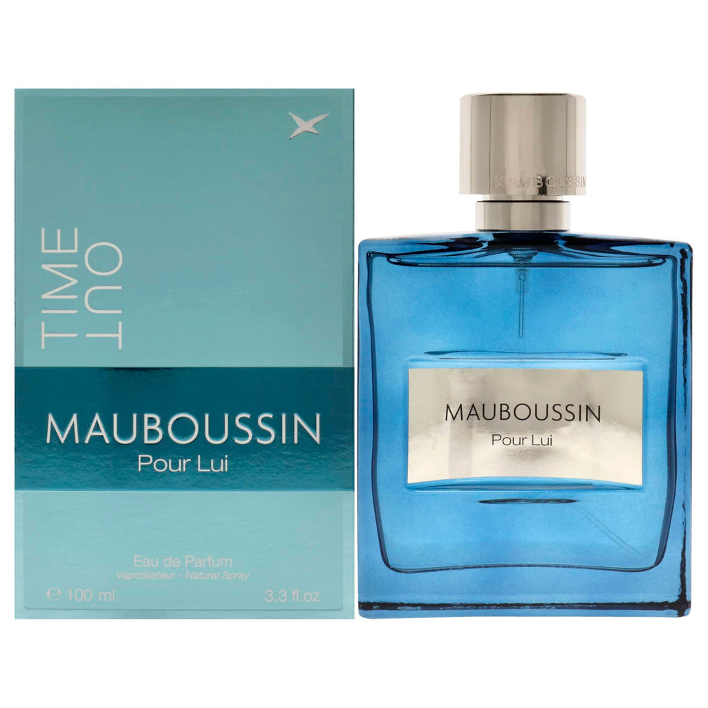 Mauboussin Mauboussin Pour Lui Time Out  Men’s Perfume/Cologne For Men Eau de Parfum 3.4 oz Edp