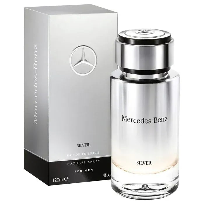 Mercedes-Benz Silver Men’s Perfume/Cologne For Men Eau de Toilette 4.0 Oz Edt