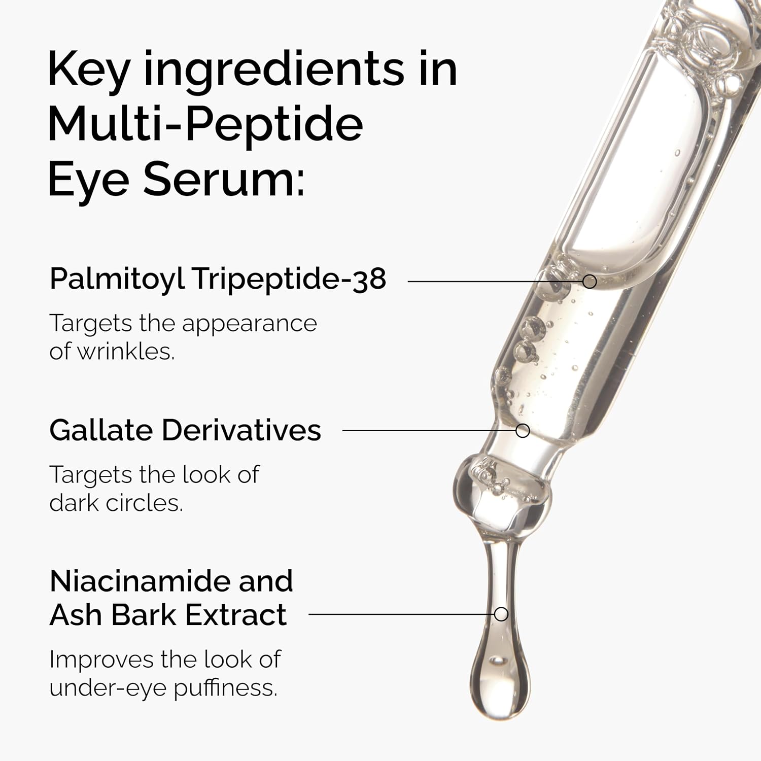 The Ordinary Multi-Peptide Eye Serum, Anti-Aging Formula for Crow’s Feet, Dark Circles & Puffiness - 15ml