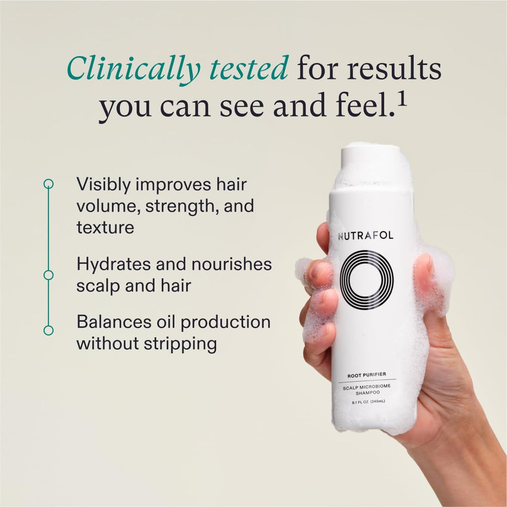 Nutrafol Root Purifier Scalp Shampoo for Thinning Hair 240ml